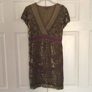 Hale Bob Velvet Beaded Dress